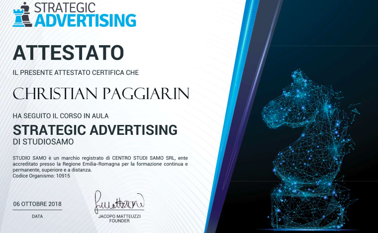 Christian Paggiarin strategic advertising