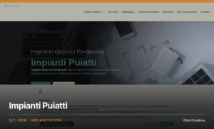 Impianti Puiatti — sito web dell'azienda di impianti elettrici, realizzato da Orto Creativo