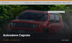 Autosalone Cagnato — sito web della concessionaria, home page, realizzato da Orto Creativo