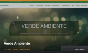 Verde Ambiente — sito dell'azienda di servizi ambientali, a cura di Orto Creativo
