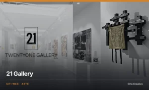 21 Gallery — sito della galleria d'arte di Treviso, a cura di Orto Creativo