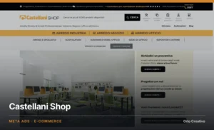 Castellani Shop — negozio online di arredo per ufficio e industria, realizzato da Orto Creativo