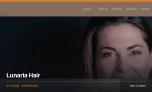 Lunaria Hair — sito del salone olistico, a cura di Orto Creativo