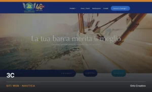 3C — sito web dell'azienda di prodotti per la nautica, realizzato da Orto Creativo