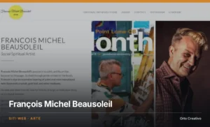François Michel Beausoleil — sito dell'artista, realizzato da Orto Creativo