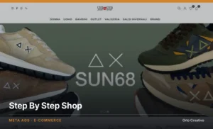 Step By Step Shop — negozio online di calzature e abbigliamento, realizzato da Orto Creativo