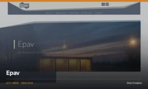 Epav — sito dell'azienda di pavimentazioni per esterni e interni, realizzato da Orto Creativo