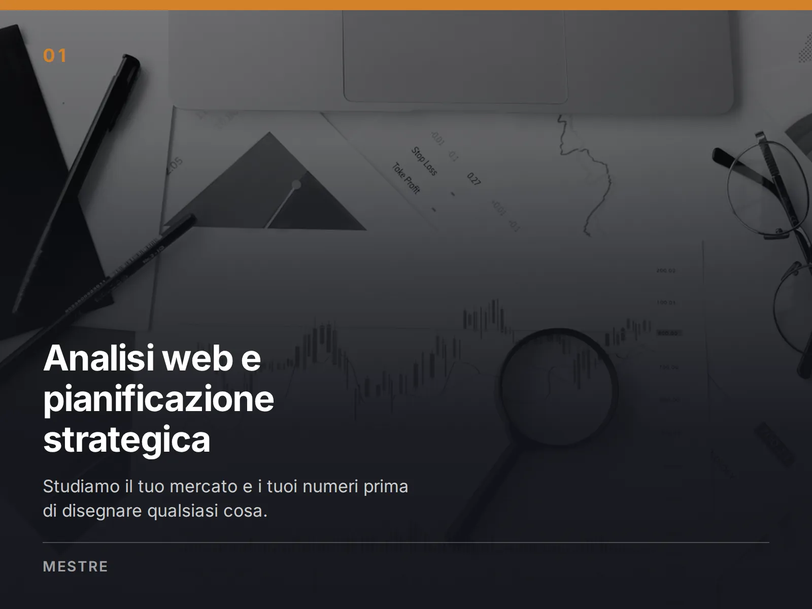 Analisi web Mestre: grafici e appunti di studio del mercato prima della progettazione del sito