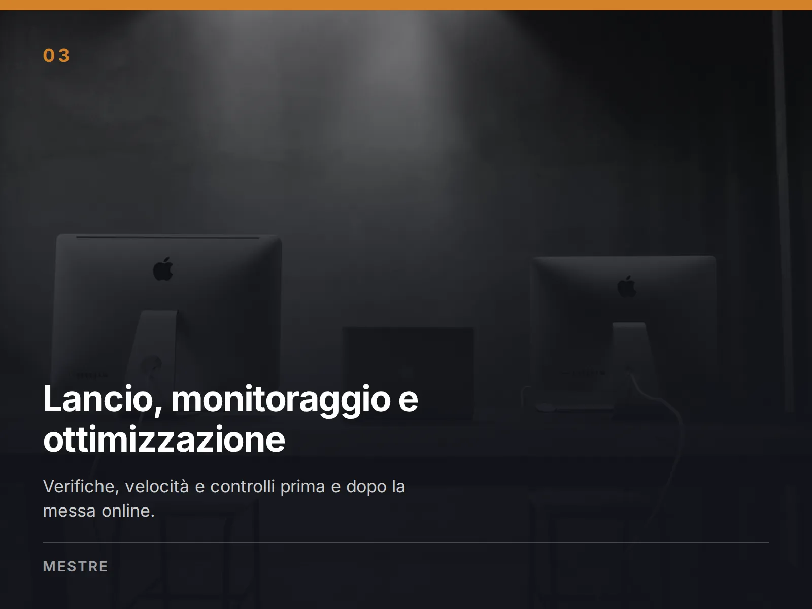 Messa online sito web Mestre: verifiche di performance su schermo prima della pubblicazione