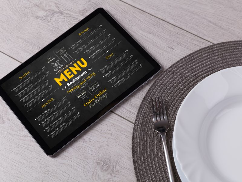 Sito web per trattoria con menu del giorno e galleria della sala